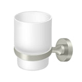 Deltana - Frosted Glass Tumbler Set, BBN Series - Brushed Nickel