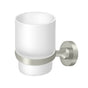 Deltana - Frosted Glass Tumbler Set, BBN Series - Brushed Nickel