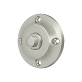 Deltana - Bell Button, Round Contemporary - Brushed Nickel