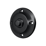 Deltana - Bell Button, Round Contemporary - Paint Black
