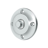 Deltana - Bell Button, Round Contemporary - Polished Chrome