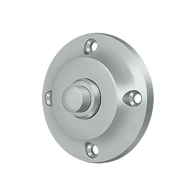 Deltana - Bell Button, Round Contemporary - Brushed Chrome
