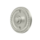 Deltana - Bell Button, Round with Rope - Brushed Nickel