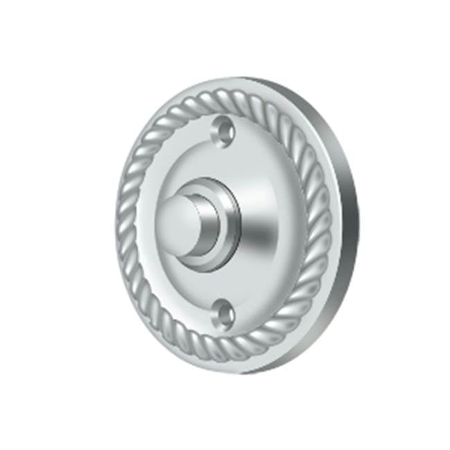 Deltana - Bell Button, Round with Rope - Polished Chrome