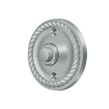 Deltana - Bell Button, Round with Rope - Brushed Chrome
