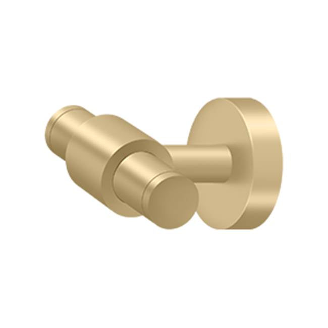 Deltana - Double Robe Hook BBS Series - Brushed Brass