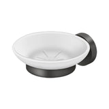 Deltana - Frosted Glass Soap Dish BBS Series - Oil-rubbed Bronze