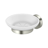 Deltana - Frosted Glass Soap Dish BBS Series - Polished Nickel