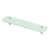 Deltana - 27-5/8'' Frosted Glass Shelf BBS Series - Brushed Nickel