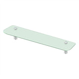 Deltana - 27-5/8'' Frosted Glass Shelf BBS Series - Polished Chrome
