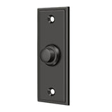 Deltana - Bell Button, Rectangular Contemporary - Oil-rubbed Bronze