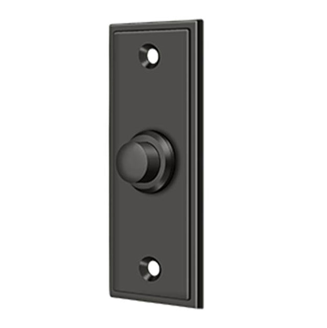 Deltana - Bell Button, Rectangular Contemporary - Oil-rubbed Bronze