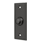 Deltana - Bell Button, Rectangular Contemporary - Oil-rubbed Bronze
