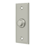 Deltana - Bell Button, Rectangular Contemporary - Brushed Nickel