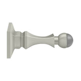 Deltana - 3-1/2'' Baseboard Door Bumper, HD, Solid Brass - Brushed Nickel