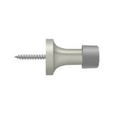 Deltana - 1-3/8'' Baseboard Door Bumper, Solid Brass - Brushed Nickel