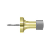 Deltana - 1-3/8'' Baseboard Door Bumper, Solid Brass - Polished Brass
