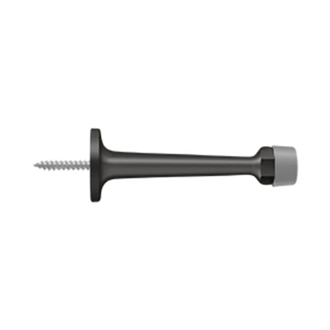 Deltana - 3-1/4'' Baseboard Door Bumper, Solid Brass - Oil-rubbed Bronze