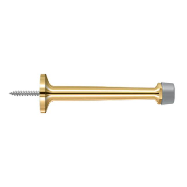 Deltana - 4'' Baseboard Door Bumper, Solid Brass - PVD Polished Brass