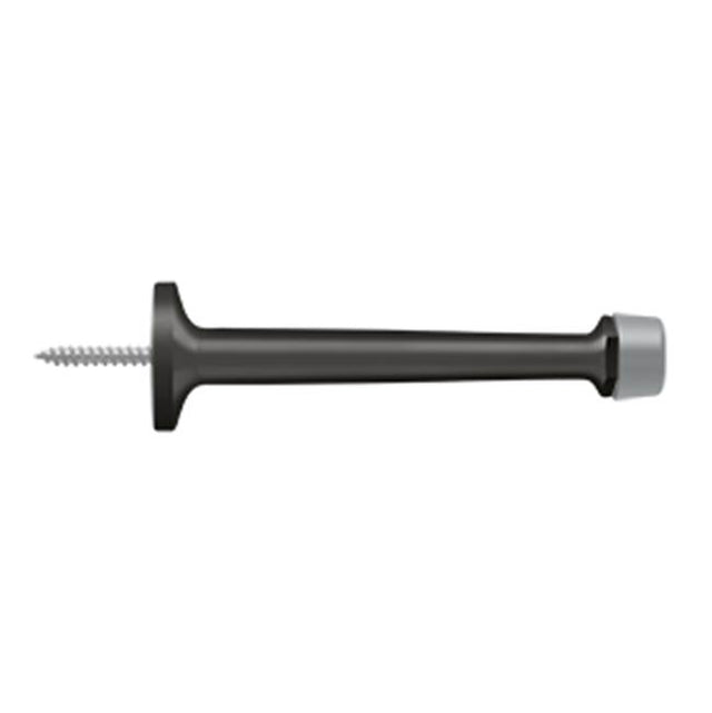Deltana - 4'' Baseboard Door Bumper, Solid Brass - Oil-rubbed Bronze