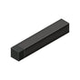 Deltana - 4'' Modern Square Baseboard Bumper, Solid Brass - Oil-rubbed Bronze