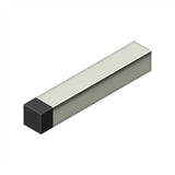 Deltana - 4'' Modern Square Baseboard Bumper, Solid Brass - Polished Nickel