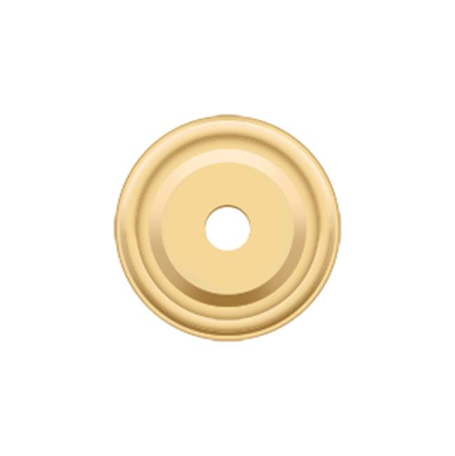 Deltana - Base Plate for Knobs, 1'' Diam. - PVD Polished Brass
