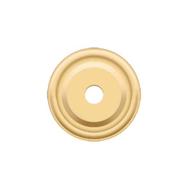 Deltana - Base Plate for Knobs, 1'' Diam. - PVD Polished Brass