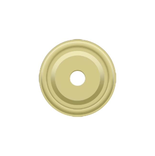 Deltana - Base Plate for Knobs, 1'' Diam. - Polished Brass