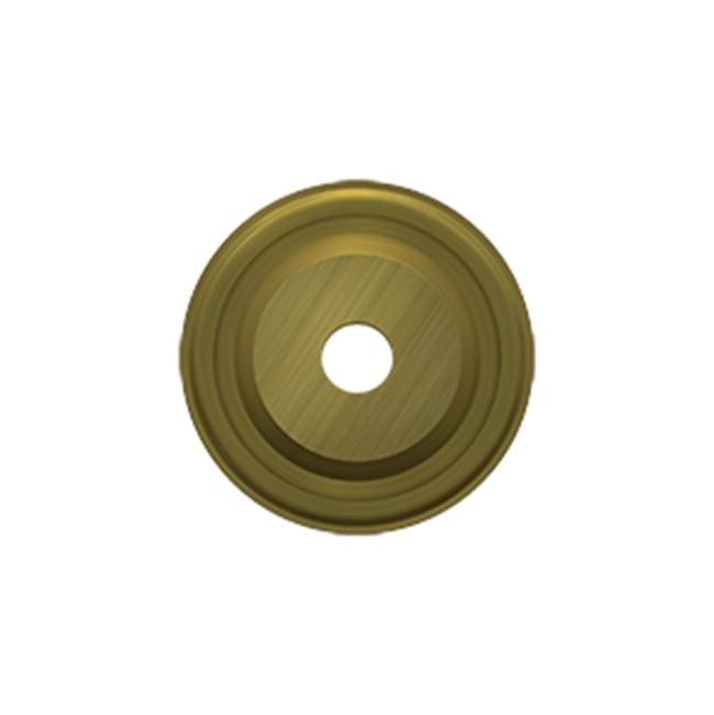 Deltana - Base Plate for Knobs, 1'' Diam. - Antique Brass