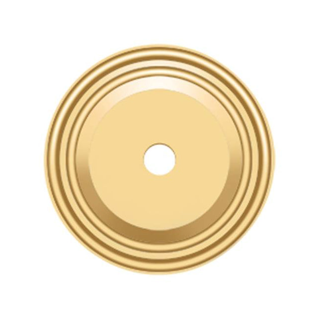 Deltana - Base Plate for Knobs, 1-1/2'' Diam. - PVD Polished Brass