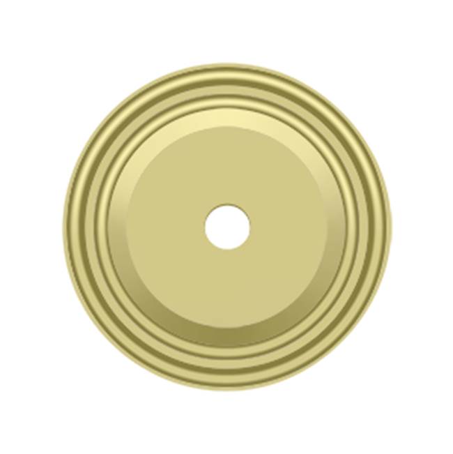 Deltana - Base Plate for Knobs, 1-1/2'' Diam. - Polished Brass