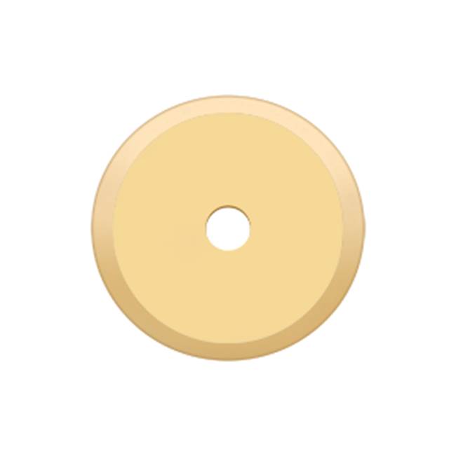 Deltana - Base Plate for Knobs, 1-1/4'' Diam. - PVD Polished Brass