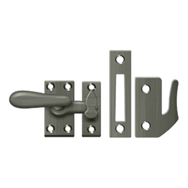 Deltana - Window Lock, Casement Fastener, Medium - Antique Nickel