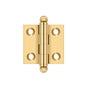 Deltana - 1-1/2'' x 1-1/2'' Hinge, w/ Ball Tips - PVD Polished Brass