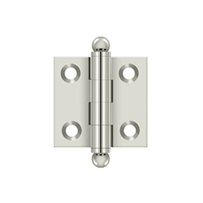 Deltana - 1-1/2'' x 1-1/2'' Hinge, w/ Ball Tips - Polished Nickel
