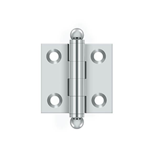 Deltana - 1-1/2'' x 1-1/2'' Hinge, w/ Ball Tips - Polished Chrome