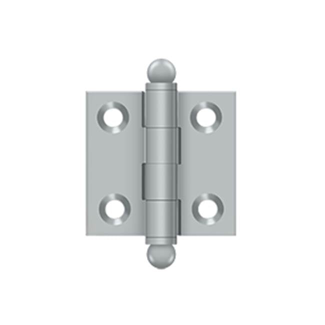 Deltana - 1-1/2'' x 1-1/2'' Hinge, w/ Ball Tips - Brushed Chrome