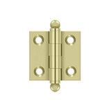 Deltana - 1-1/2'' x 1-1/2'' Hinge, w/ Ball Tips - Unlacquered Brass