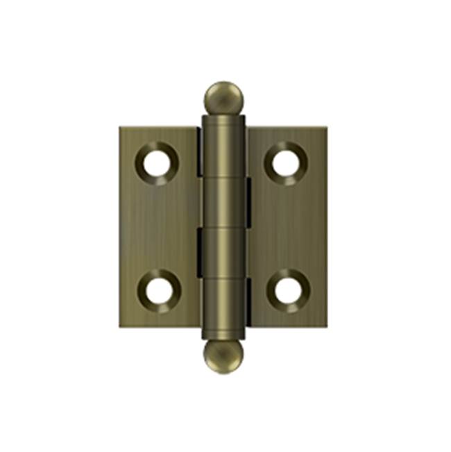 Deltana - 1-1/2'' x 1-1/2'' Hinge, w/ Ball Tips - Antique Brass