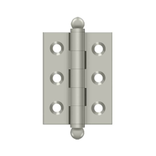 Deltana - 2'' x 1-1/2'' Hinge, w/ Ball Tips - Brushed Nickel