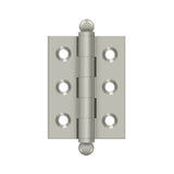 Deltana - 2'' x 1-1/2'' Hinge, w/ Ball Tips - Brushed Nickel