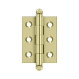 Deltana - 2'' x 1-1/2'' Hinge, w/ Ball Tips - Unlacquered Brass