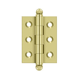 Deltana - 2'' x 1-1/2'' Hinge, w/ Ball Tips - Polished Brass