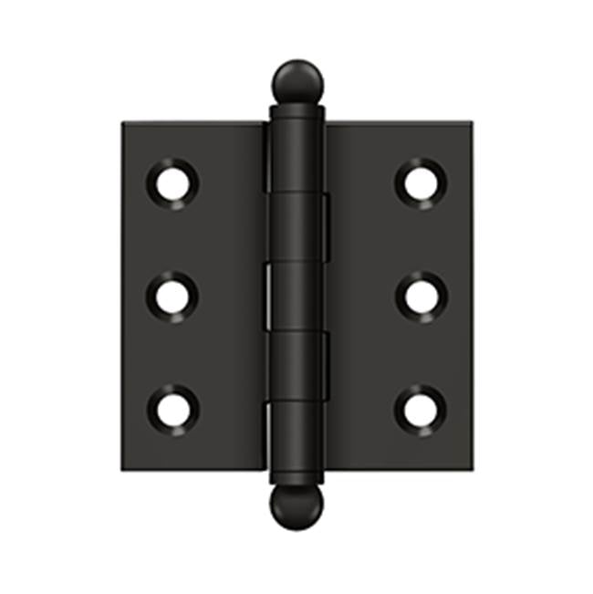 Deltana - 2'' x 2'' Hinge, w/ Ball Tips - Oil-rubbed Bronze
