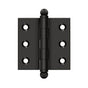 Deltana - 2'' x 2'' Hinge, w/ Ball Tips - Oil-rubbed Bronze