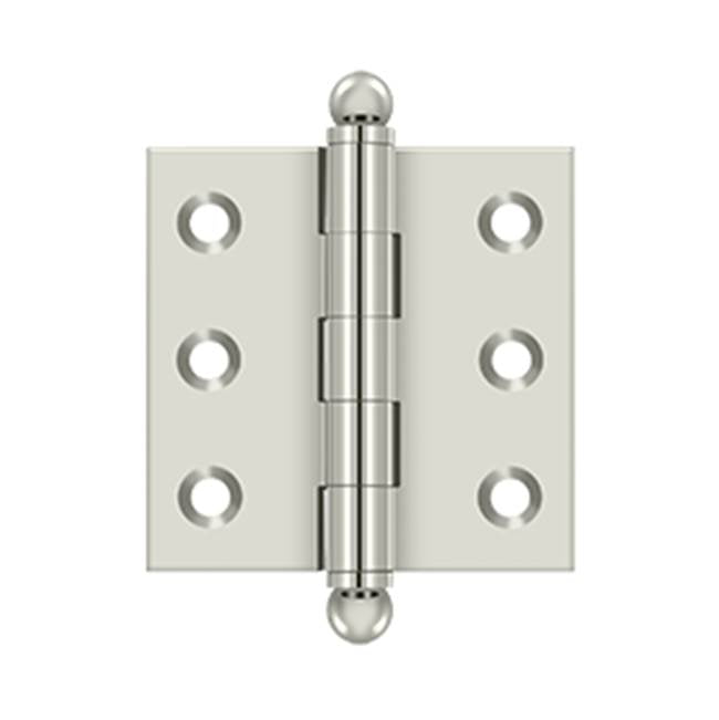 Deltana - 2'' x 2'' Hinge, w/ Ball Tips - Polished Nickel