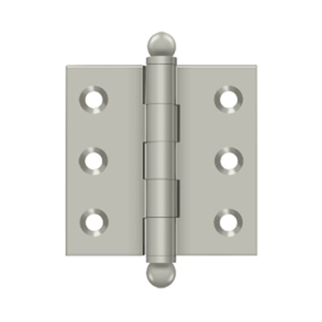 Deltana - 2'' x 2'' Hinge, w/ Ball Tips - Brushed Nickel
