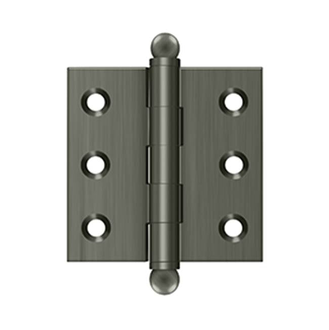 Deltana - 2'' x 2'' Hinge, w/ Ball Tips - Antique Nickel