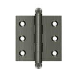 Deltana - 2'' x 2'' Hinge, w/ Ball Tips - Antique Nickel